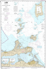 2016 Nautical Map of Lake Erie Island Put-In-Bay