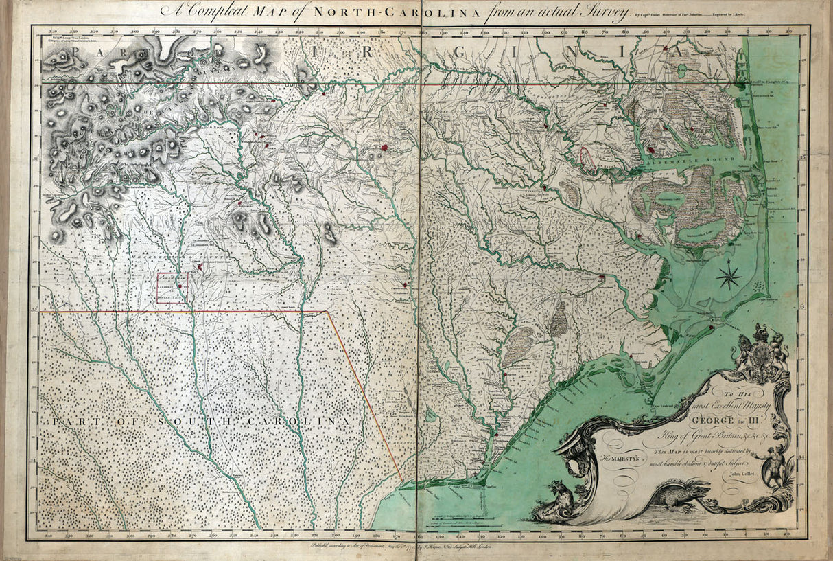 1770 Map of North Carolina