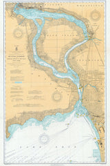 1910 Nautical Map of Niagara River New York