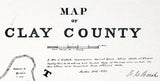 1880 Farm Line Map of Clay County Texas