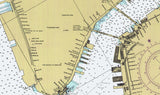 1986 Nautical Map of Hudson and East Rivers New York City