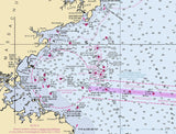 2012 Nautical Map of Bay of Fundy to Cape Cod Maine