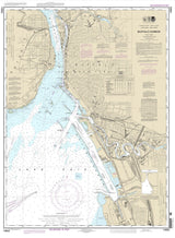 2012 Nautical Map of Buffalo Harbor New York Lake Erie