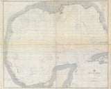 1879 Nautical Map of The Gulf of Mexico