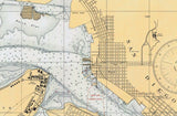1933 Nautical Map of San Diego Bay California