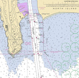 2005 Nautical Map of Approaches to San Diego Bay California