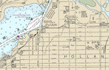 2015 Nautical Map of Holland Harbor & Black Lake Michigan