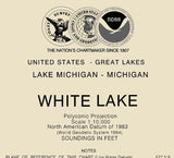 2015 Nautical Map of White Lake Michigan