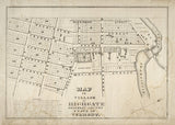 1836 Map of Highgate Franklin County Vermont