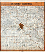 1900 Map of Dallas County Texas