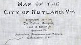 1910 Map of Rutland Vermont