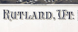 1885 Panoramic Map of Rutland Vermont