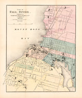 1874 Map of Fall River Massachusetts