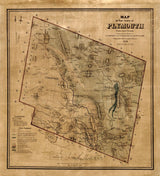 1859 Map of Plymouth Windsor County Vermont
