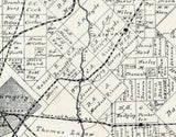 1886 Map of Dallas County Texas