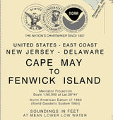 2010 Nautical Map of Cape May to Fenwick Island