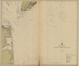 1912 Nautical Map of Capemay to Fenwick Island Light Delaware
