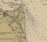 1912 Nautical Map of Capemay to Fenwick Island Light Delaware
