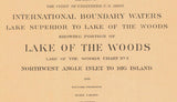 1930 Nautical Map of Lake of The Woods Minnesota