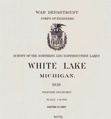 1938 Map of White Lake Michigan