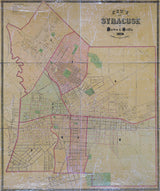 1868 Map of the City of Syracuse New York