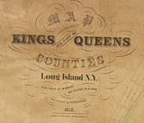 1852 Map of Kings and Part of Queens County New York