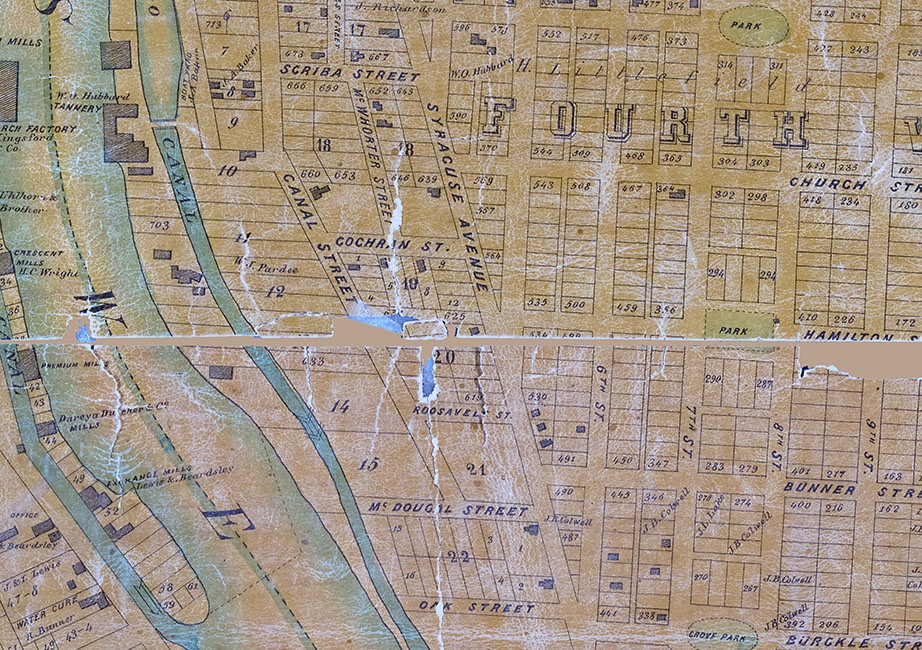 1851 Map of Oswego Oswego County New York