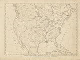 1860 Map of North America Showing the Pacific Railroads