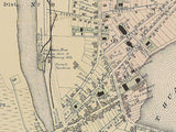 1877 Map of Salisbury Wicomico County Maryland
