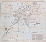 1898 Map of Saratoga Springs New York