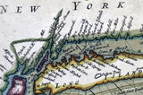 1702 Map of New England New York and Long Island