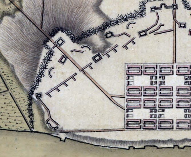 1779 Map of Savannah Georgia