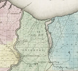 1829 Map of Monroe County New York