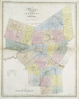 1829 Map of Oneida County New York