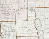 1841 Map of Cayuga County New York