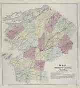 1864 Map of Jefferson County New York