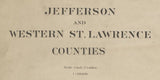 1895 Map of Jefferson and Western St Lawrence County New York