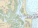 2013 Nautical Map of Doboy Sound to Fernadina and St Marys