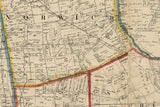 1856 Farm Line Map of Franklin County Ohio