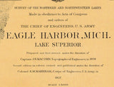 1922 Nautical Map of Eagle Harbor Michigan Lake Superior