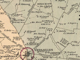 1877 Map of Nothern Woodford County Kentucky