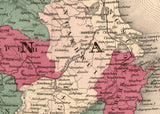 1869 Map of China and Japan