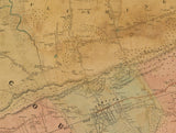 1852 Map of Kings and Part of Queens County New York