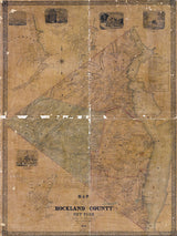 1854 Map of Rockland County New York