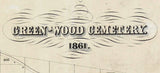 1861 Map of Greenwood Cemetery New York