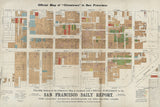 1885 Map of Chinatown in San Francisco California