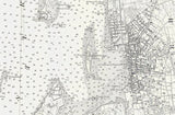 1887 Nautical Map of Newport Harbor Narragansett Bay Rhode Island