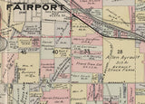 1902 Map of Perinton Monroe County New York