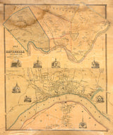 1851 Map of Haverhill Essex County Massachusetts
