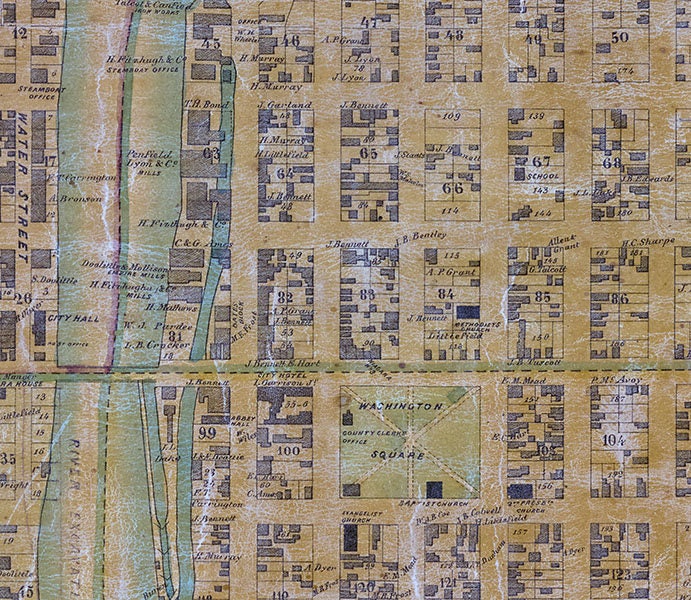 1851 Map of Oswego Oswego County New York